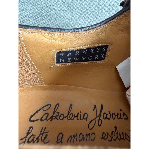 Calzoleria Harris for Barneys Leather Oxford Shoes US 9 Brown main image 4